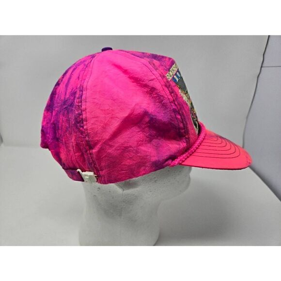 KNOXVILLE NATIONALS SPRINT CAR RACING IOWA 1993 PINK PURPLE TIE DYE HAT CAP - Picture 2 of 7